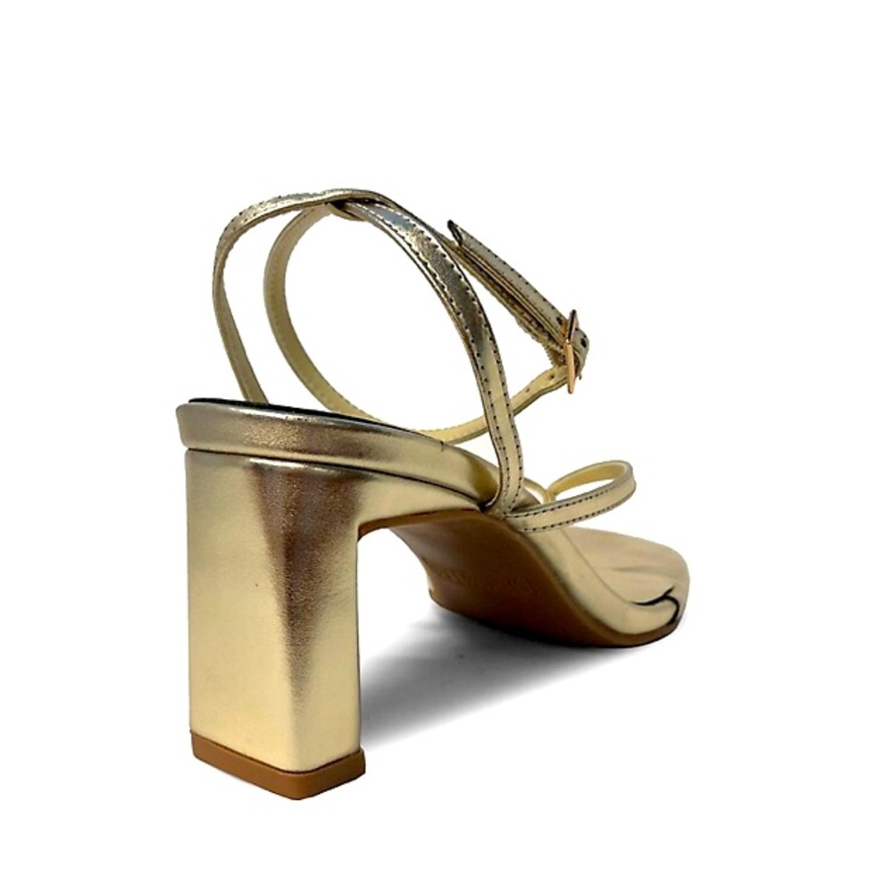 Design Lab Gold Strapy Sandals